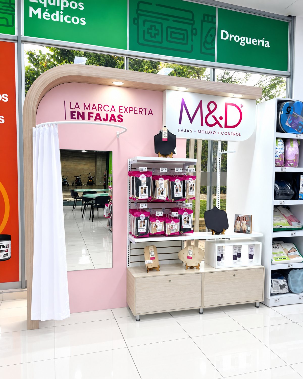 Módulo de M&D en Locatel Viva Envigado