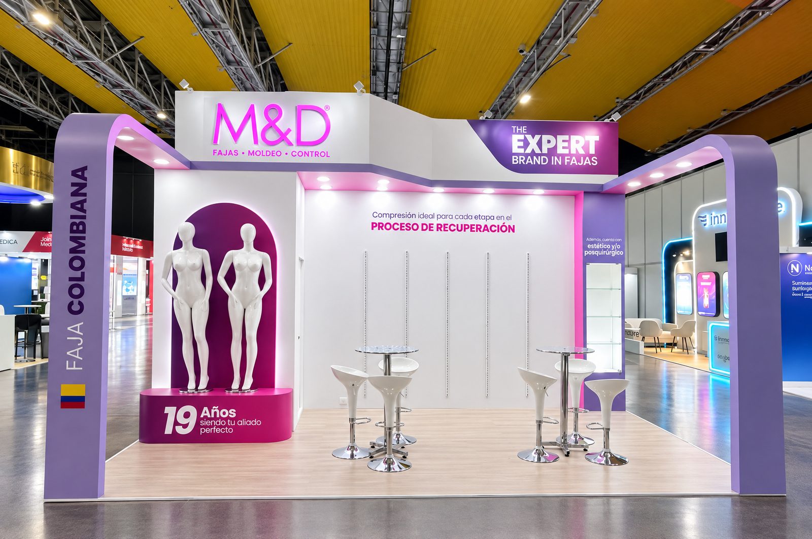Stand de M&D en el Curso de Cirugía Plástica Estética