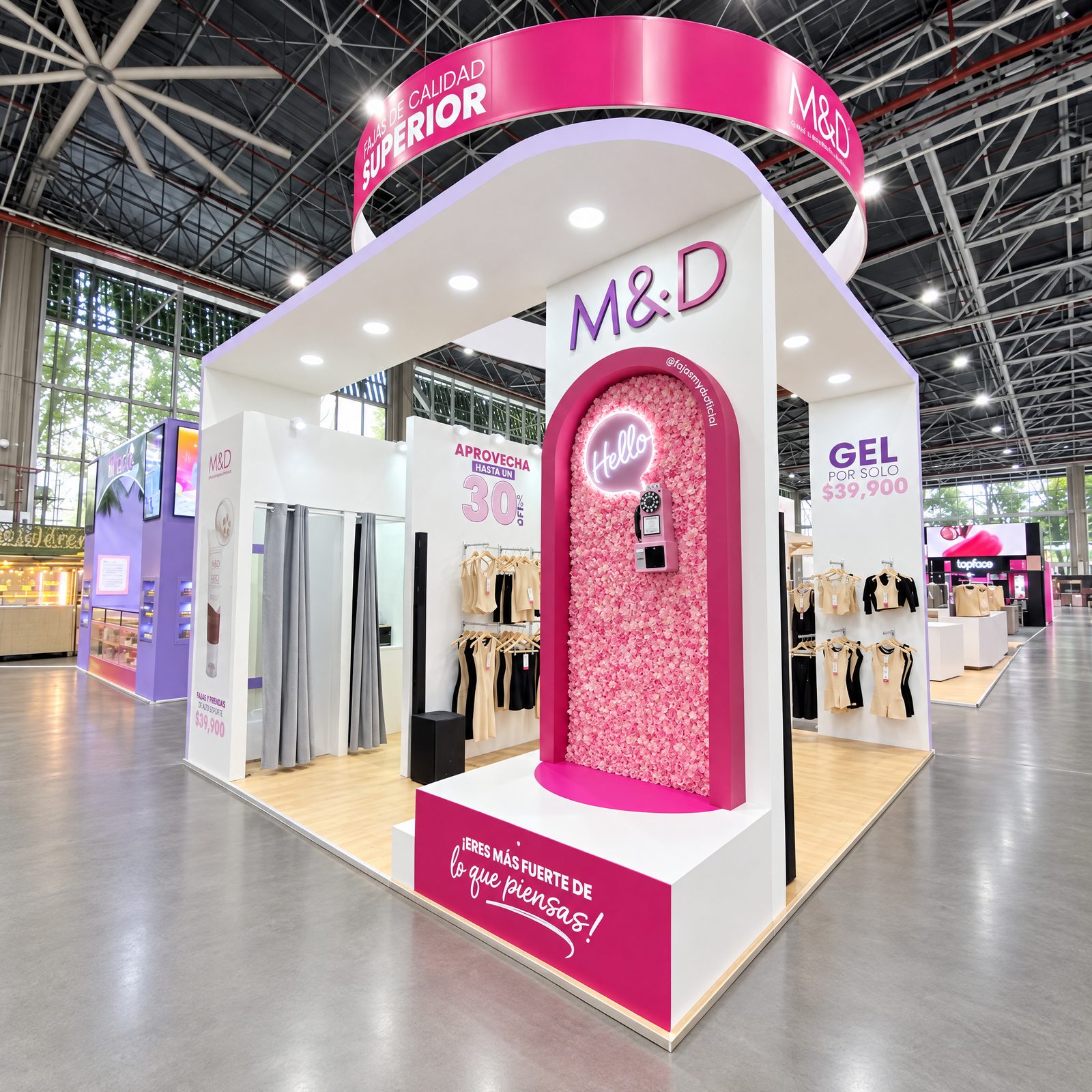 Stand de M&D en Expobelleza 2024